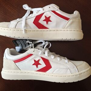 M9/W10.5 Converse Pro Blaze Classic Ox A08645C White Red Egret